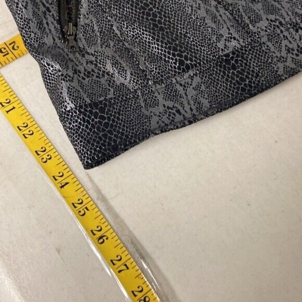 Focus Lifestyle Jacket Snake Print Black & Silver Fitted Size 12 - Picture 4 of 7